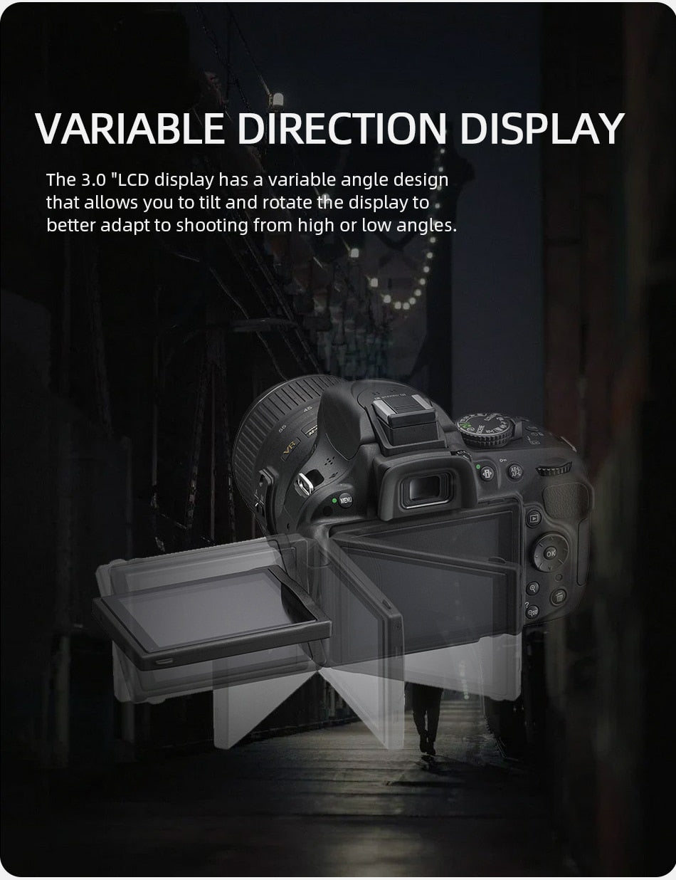 Nikon D5200 Digital SLR Camera Set Equipped with 18-55mm VR Zoom Lens (Black)